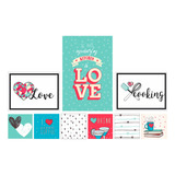 Kit 9 Peças Placas Decorativas Cozinha Love Moda Do Chef