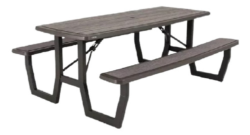 Lifetime, Mesa Plegable Para Picnic Gris Msi