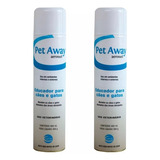 Kit C/2 Pet Away Aerossol Educador Para Cães E Gatos- 400 Ml