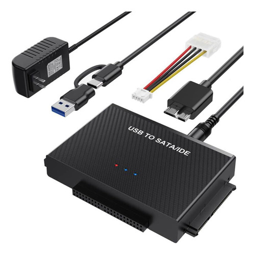 Lector De Disco Duro Usb 3.0 A Sata Ide, Ide Sata A Usb + A.