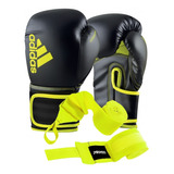 Kit De Boxeo Profesional Importado adidas Guantes + Vendas 