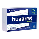 Fichas Husares Escolares Rayadas Nº2 101x152 Mm 100 Hjs X1 U