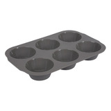 Molde X6 Muffins Silicona Gris