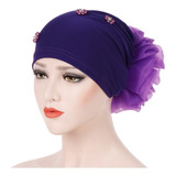 Mujer algodón de invierno orejeras muselina Químico Turbante