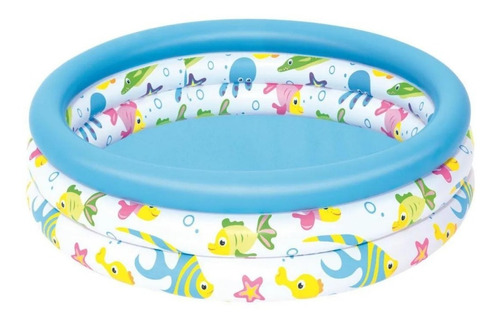 Pileta Infantil Bebe Fondo Del Mar Bestway 102x25cm 101lts