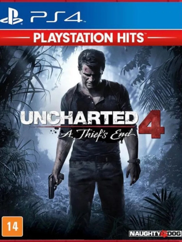 Uncharted 4 Ps4 Playstation Hits Mídia Física 