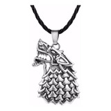 Collar Cadena Lobo Animal Nordica Moda Mujer Hombre