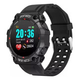 Smartwatch Reloj Inteligente Fd68 Negro Mejor Que D20 D18