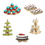 Kit Candy Bar 6 Piezas Para Mesa De Dulces, Mdf  Rge15