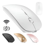 Mouse Sem Fio Recarregável Wireles Optico Slim Ergonômico