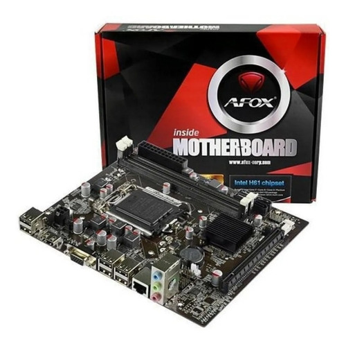 Placa Mãe Afox Ih61-ma5 Chipset H61 Intel Lga 1155 Matx Ddr3