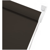 Cortina Roller Blackout Living Chocolate 120x120 Importada