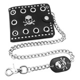 Carteras De Embrague De Cuero Cool Punk Gótico Western Skull