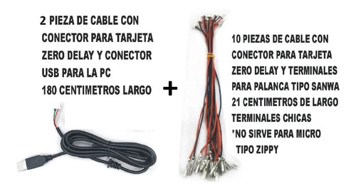 2 Cable De Repuesto De 4 Pines A Usb Para Pcb Zero Delay +10