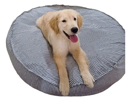 Puff Cama Para Perros Grandes 100 Cm Diametro Tela Tusor