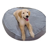 Puff Cama Para Perros Grandes 100 Cm Diametro Tela Tusor