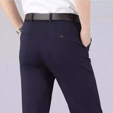 Pantalones Clásicos De Alta Elasticidad Para Hombre Pantalo