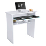 Escrivaninha Estudo Home Office Industrial P/ Escritório Cor Branco