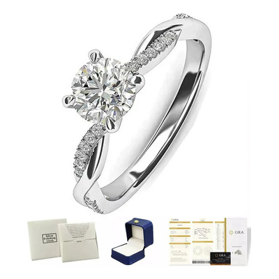Anillos De Promesa Compromiso Joyeria Plata 925 Mujer Color Tamaño Ajustable | Envío gratis