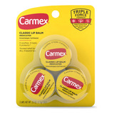 Pack Balsamos Carmex X 3 Lata Clasico