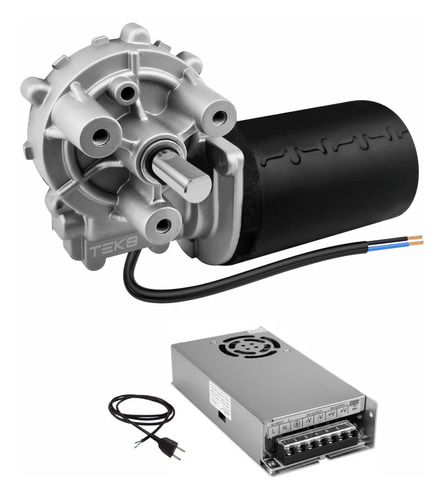 Motor Motoredutor 24v 160 Rpm Motor Com Redução E Fonte 24v