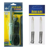 Kit Ferro Solda Hikari Power 40w + 2 Resistência 127v / 220v