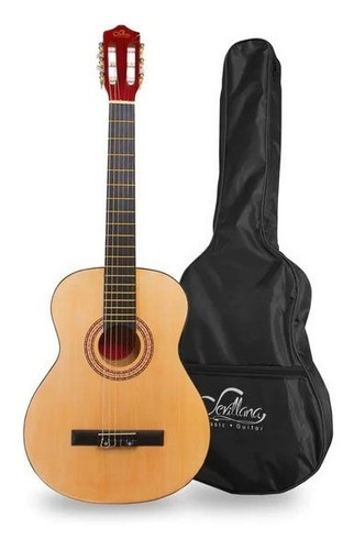 Guitarra Sevillana Natural 30 Pulgadas Para Niños Con Funda