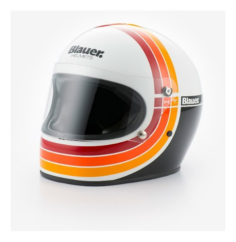 Casco Cerrado Para Moto - Blauer 80 S Gloss White