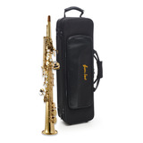 Sax Soprano Ever-ton First Tudel Inteiriço Com Estojo Luxo