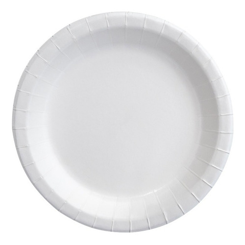 Platos Desechables De Carton En Blanco 25 Piezas De 23 Cm