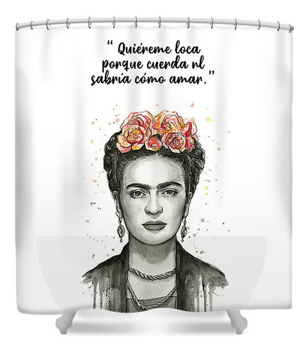 Cortina De Baño Frida Kahlo Art 180 X 180