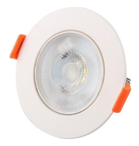 Kit 20 Spot Led 3w Direcionável Redondo Branco Embutir Teto