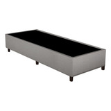 Base Box King Universal 96x27 Suede Linho Areia Gazin  