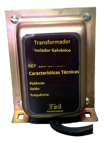 Transformador Isolador Galvânico 127v 127v 800va Capa