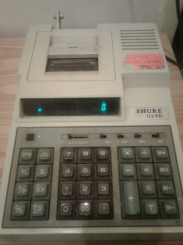 Calculadora Impresora Shure 112 Pd