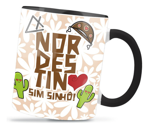 Caneca Personalizada Porcelana Nordestino Sim + Oferta!