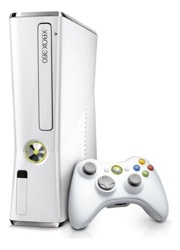 Xbox 360 Slim Branco 1 Controle Em Perfeito Estado 4gb