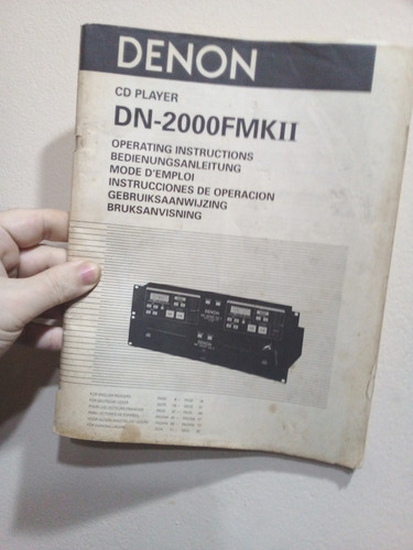 Manual Del Usuario Denon 1200 Mk!!