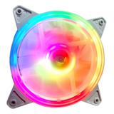 Cooler Fan Gamer Fc1330 Branco Rgb Bordas Led Hayom 120mm