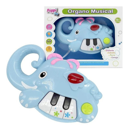 Órgano Musical Animales Luz Sonido Poppi Baby