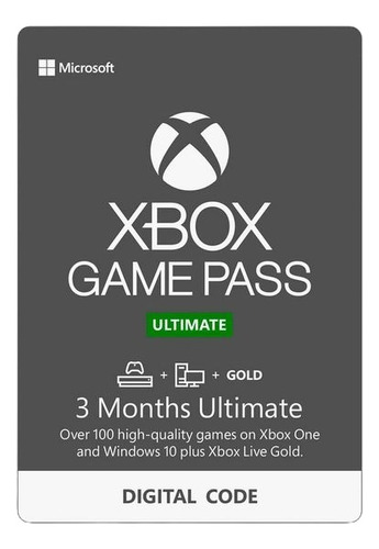 Xbox Game Pass Ultimate 3 Meses (codigo) - Cuentas Arg