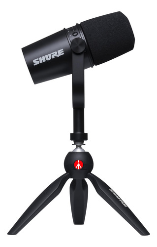 Shure Mv7 - Micrófono Usb Con Trípode, Para Podcasting, Grab