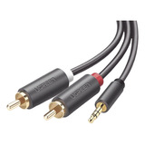 Cable Divisor Ugreen De Jack 3.5mm A 2 Rca 3m Gris