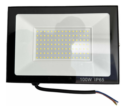 Reflector Led  100w Super Brillante Flat Luz Calida