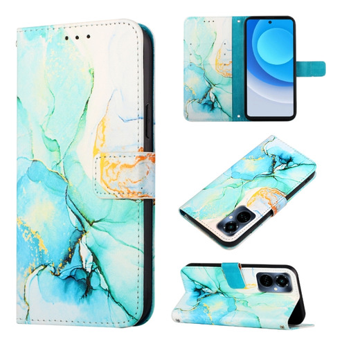 Funda De Piel De Mármol Para Tecno Camon 19 Pro 5g