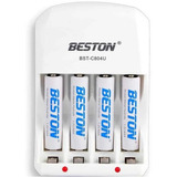 Baterias Beston Aaa Recargable X 4 Pack + Cargador