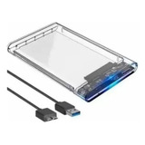 Case Para Hd Externo Transparente Usb Notebook Sata Protege