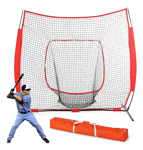 Red Para Precision De Bateo Punteria Baseball Softball 2x2 M