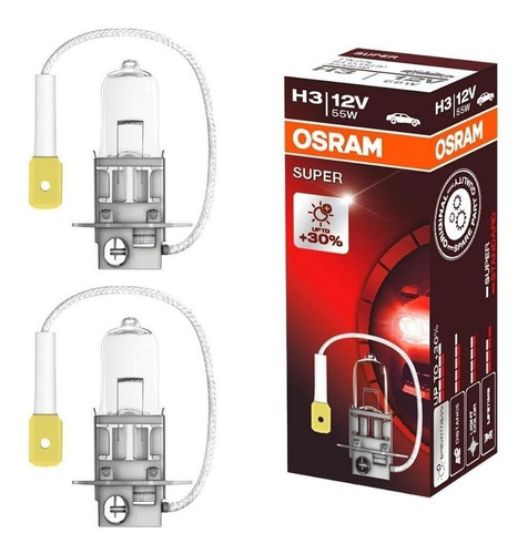 Lâmpadas Osram Polo 2000 A 2005 Kit 2 H3 Super Milha Carro