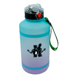 Botella Vaso Motivacional Para Agua Con Popote, De 2 Litros Para Gym